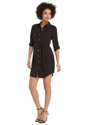 Roll Sleeve Shirt Dress THE LIMITED