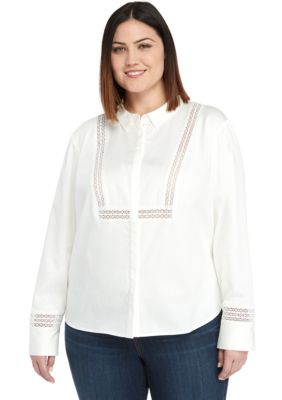 lace trim shirt