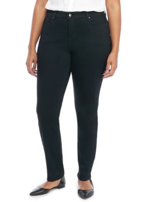 plus size black skinny jeans